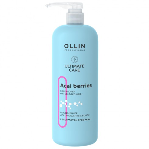 OLLIN ULTIMATE CARE Кондиционер для окрашенных волос с экстрактом ягод асаи 1000мл